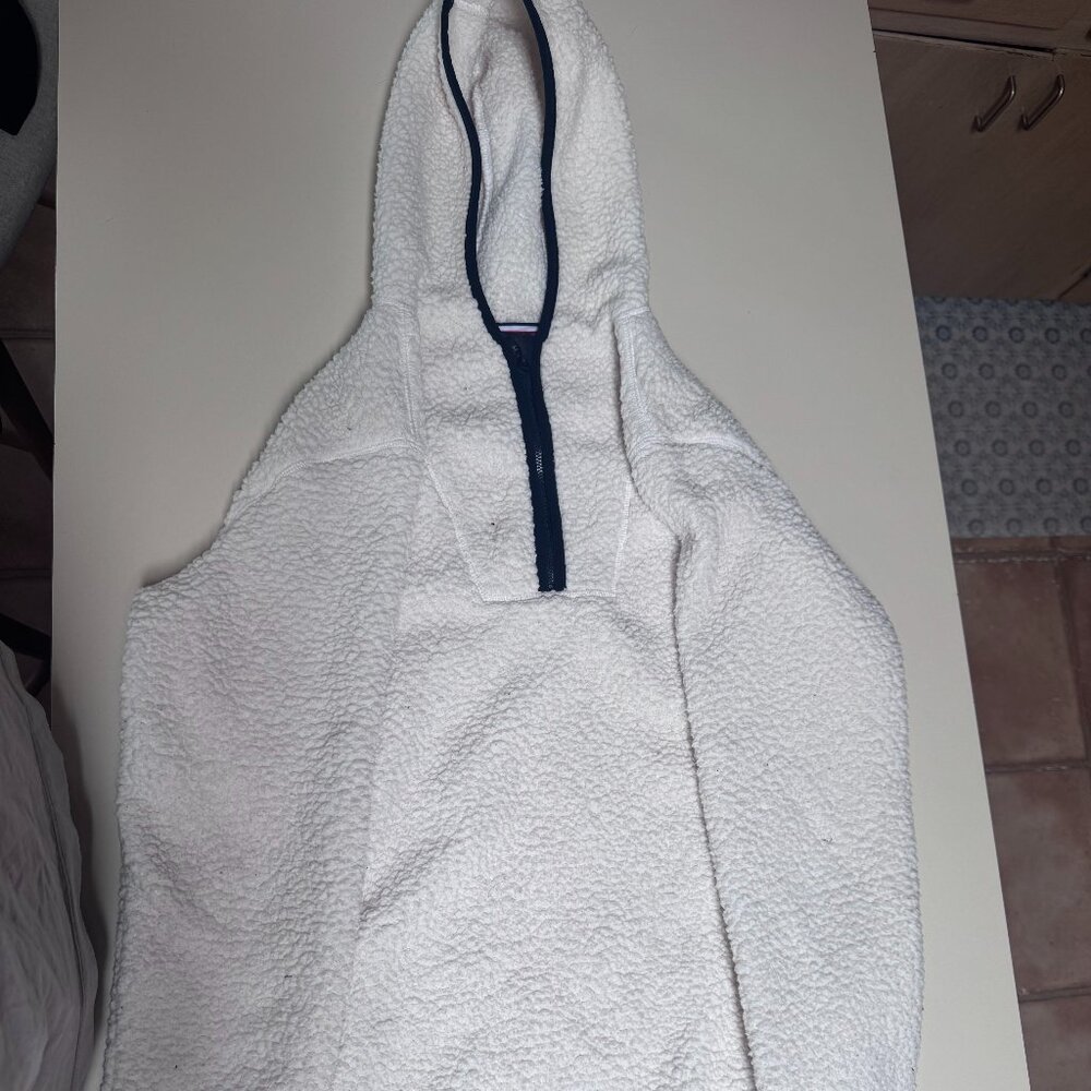 Tommy Hilfiger Fluffy White Quarterzip